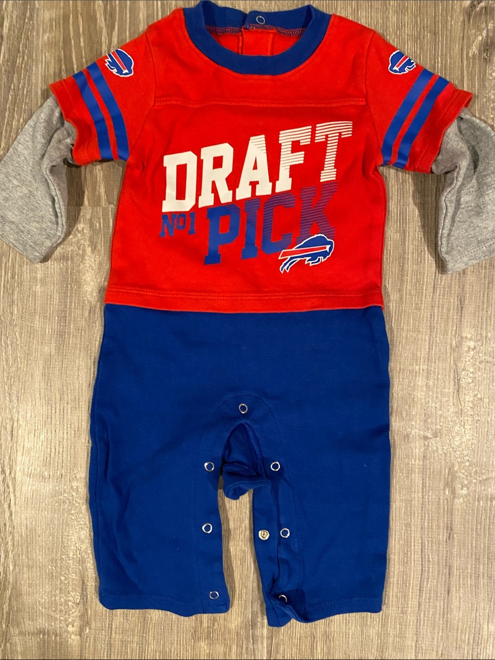 NFL Red and Blue Baby Bodysuit